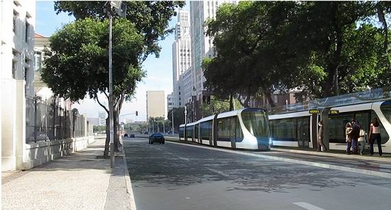 Os VLTs tamb&eacute;m v&atilde;o trafegar pela avenida e ter&atilde;o esta&ccedil;&atilde;o com conex&atilde;o com o telef&eacute;rico do Morro da Provid&ecirc;ncia<br>