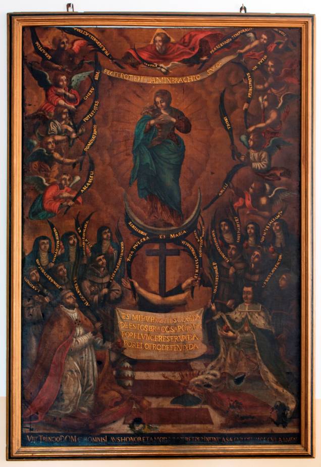 Nossa Senhora da Conceição (século XVII): óleo sobre tela de autoria anônima