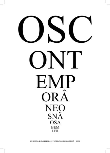 Obra de Augusto de Campos: poesia visual