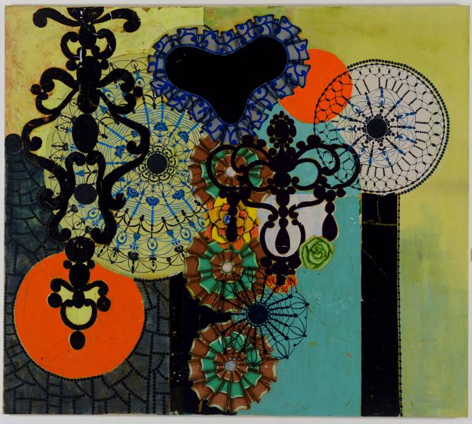 Beatriz Milhazes: Madame Caduvel (acrílica sobre tela)