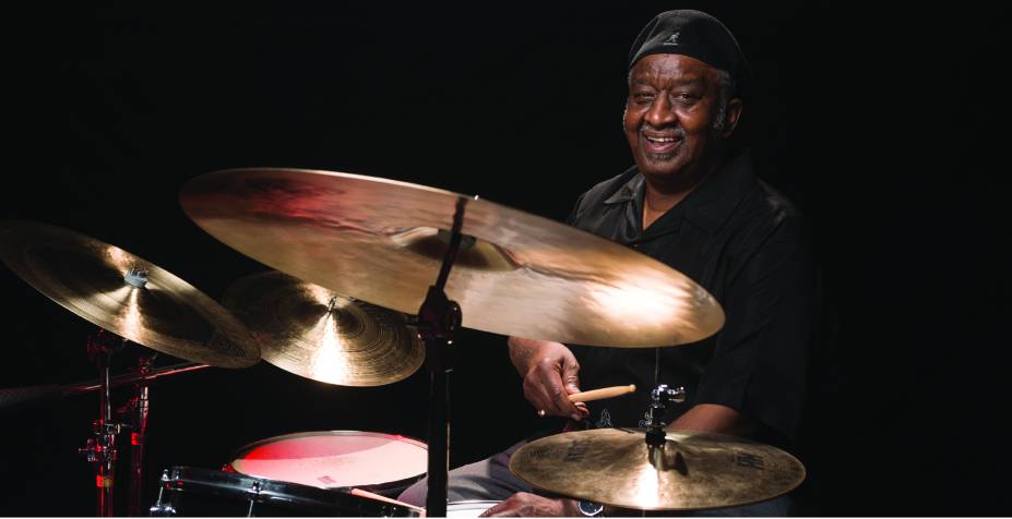 O baterista Bernard Purdie: aula e apresentação ao vivo