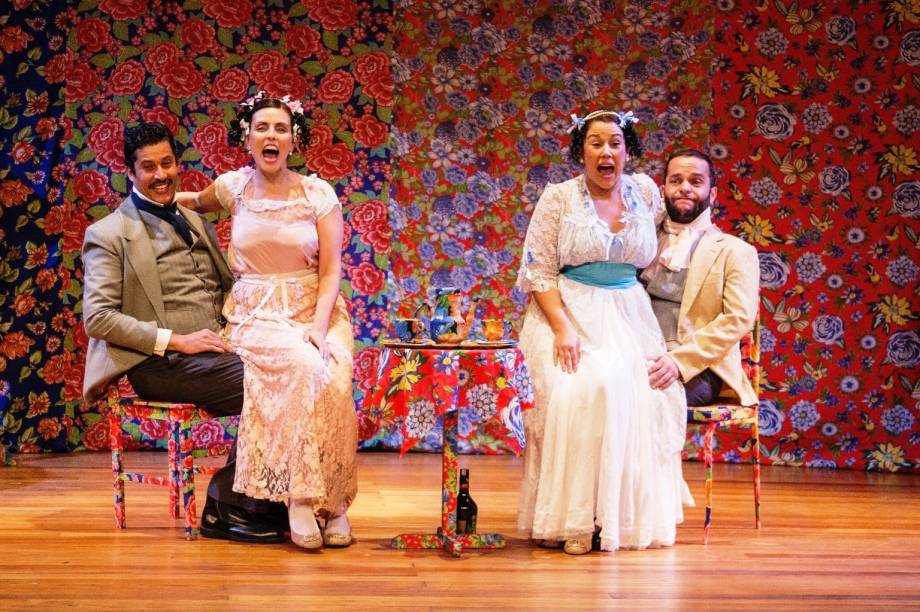 O elenco de Antes Solteira do que Mal Casada: colagem de textos de Martins Pena O elenco de Antes Solteira do que Mal Casada: colagem de textos de Martins Pena