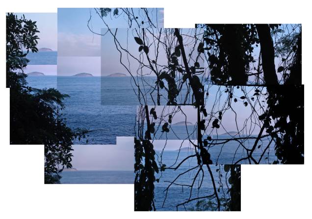 Arquipélago (2010): a montagem fotográficaprovoca um efeito tridimensional na paisagem