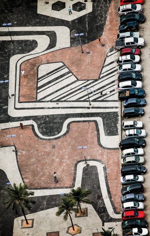 Foto de Bruno Veiga: vistas aéreas de calçadas de pedras portuguesas no Rio