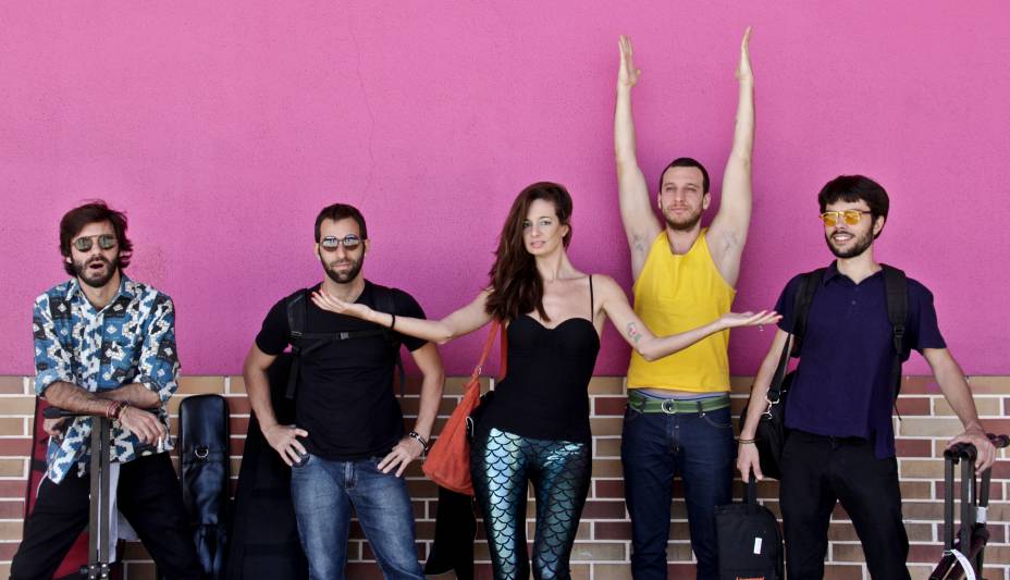 Arthur Braganti, Fábio Lima, Letícia Novaes, Lucas Vasconcellos e Thomas Harres: formação para o palco