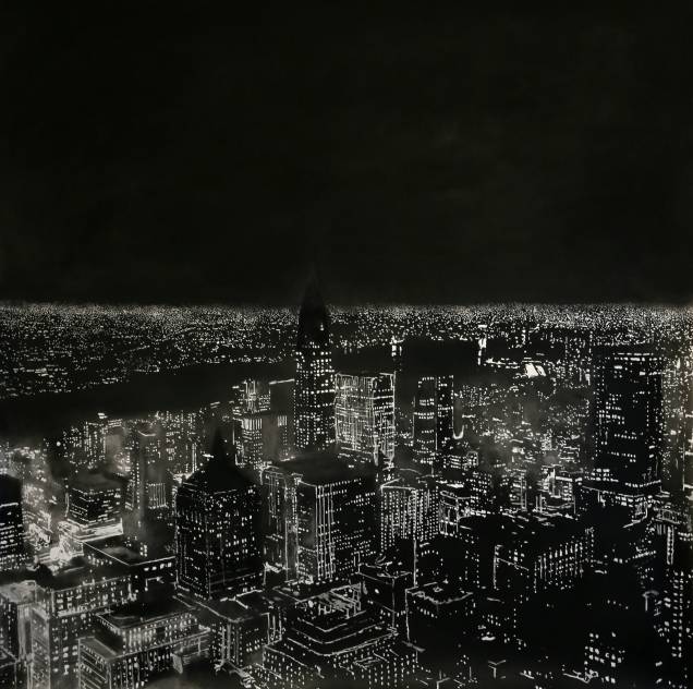 Manhattan por Kilian Glasner: vistas aéreas iluminadas