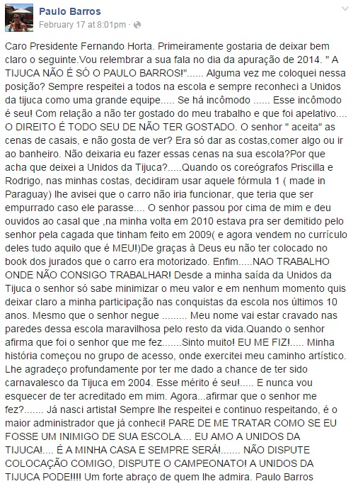 paulo barros facebook