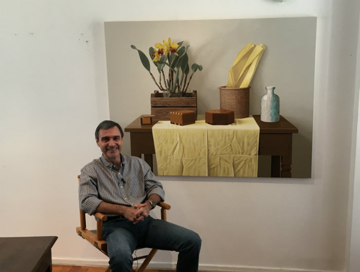 Renato Meziat, mestre da ilusão, já vendeu quadro até para a família Bacardi (a do rum)