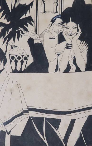 Os desenhos de Roberto Rodrigues têm traços elegantes, imagens mórbidas e sensualidade