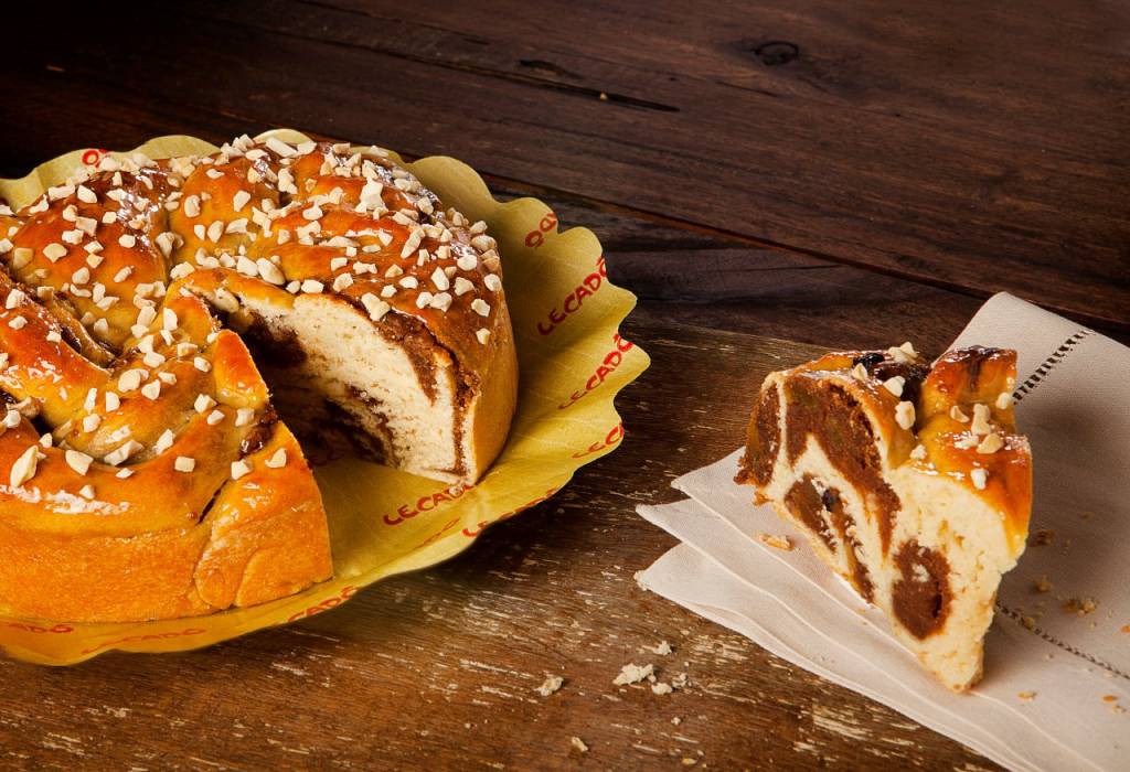 Rosca de Reis, Lecadô A Lecadô faz duas versões, como esta de chocolate