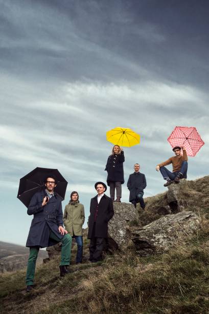 Stevie Jackson, Bobby Kildea, Stuart Murdoch, Sarah Martin, Richard Colburn e Chris Geddes: Belle & Sebastian de volta ao Rio