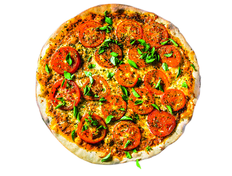 Pizzas de massa fina e crocante: especialidade local