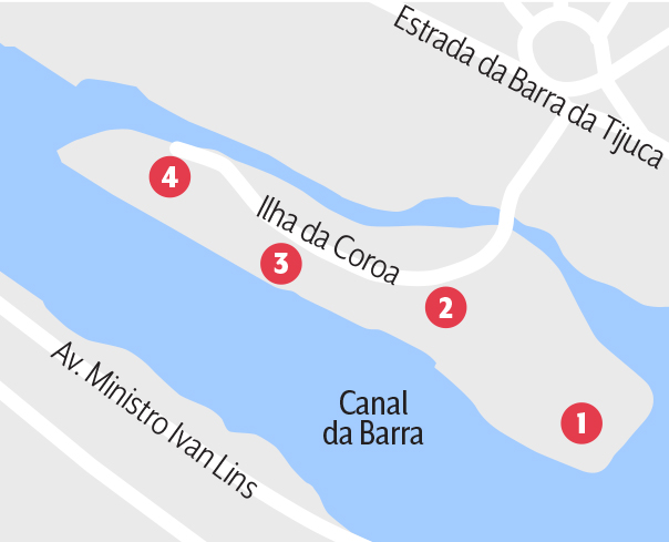 Mapa Ilha da Coroa