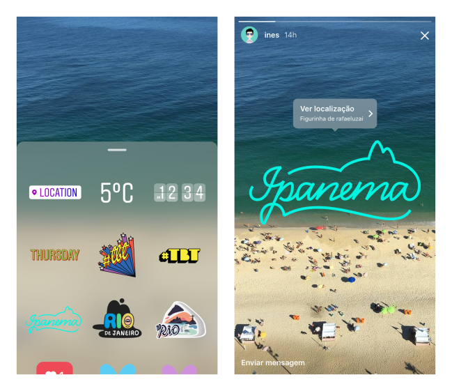 Instagram Rio de Janeiro Stickers
