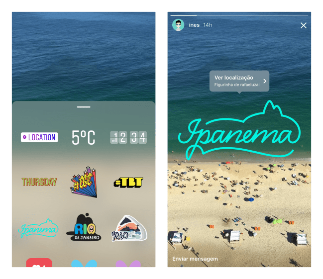 Instagram Rio de Janeiro Stickers