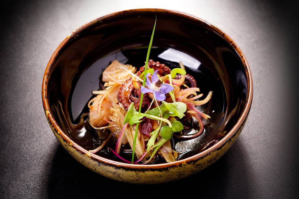 Mori Ohta Sushi: marinado de frutos de mar