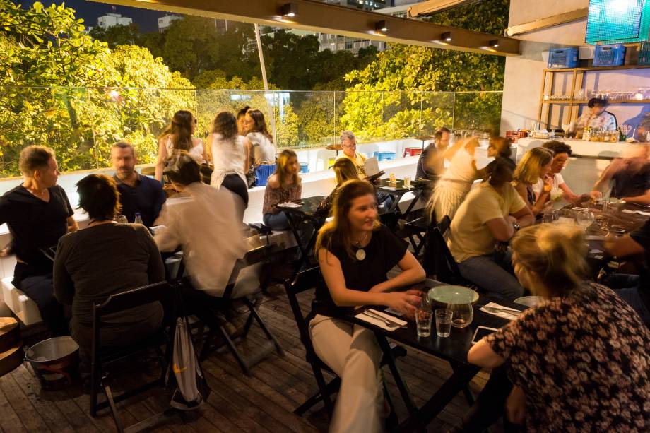 O "puxadinho": clima mais informal no terraço
