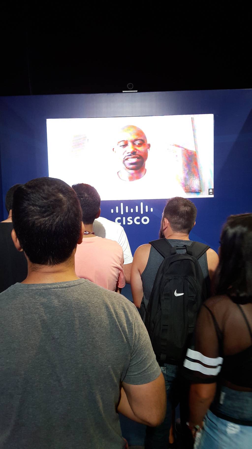 Videoconferência com TJ Ford no espaço da NBA no Rock in Rio 2017