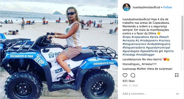 Luanda é funcionária da Guarda Municipal há seis anos Luanda é funcionária da Guarda Municipal há seis anos