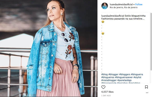 Ela já chegou a faturar 7 000 reais por mês com a carreira de blogueira Ela já chegou a faturar 7 000 reais por mês com a carreira de blogueira