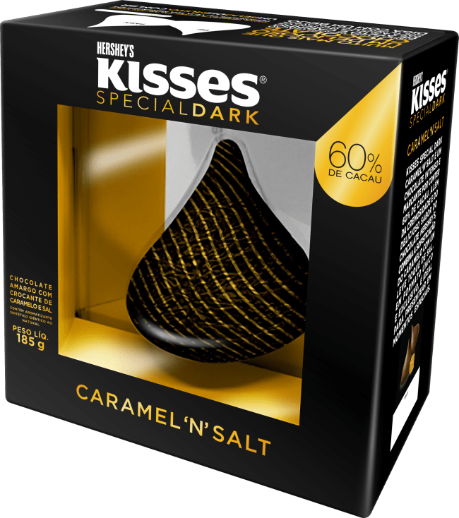 Hershey’s Kisses Special Dark Caramel’N’Salt 60% Cacau 185g_R,90