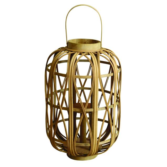 Lanterna Decorativa em Bambu  - 28cm x 44cm (R$ 369,90)