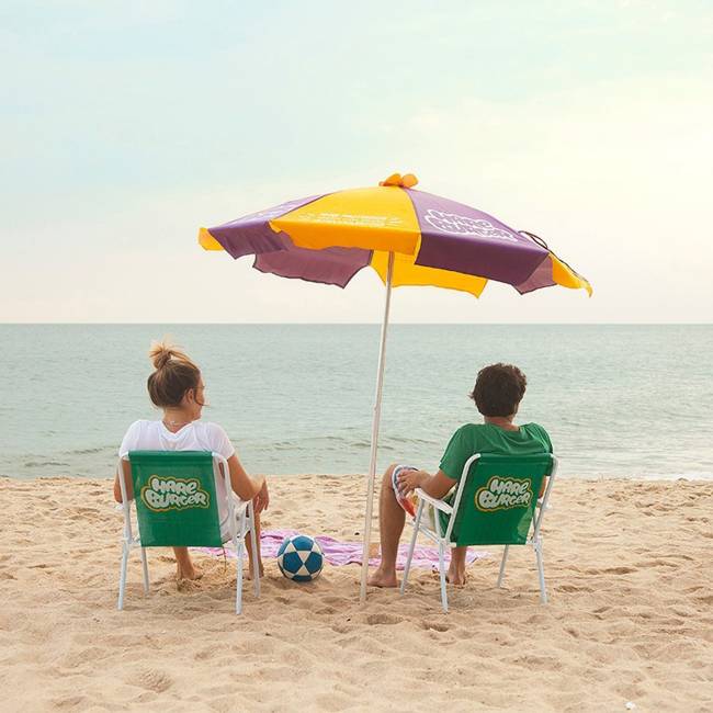 Hareburger empresta itens de praia nos fins de semana