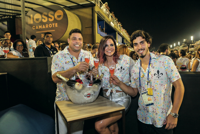 Ronaldo Nazário, Carol Sampaio e Gabriel