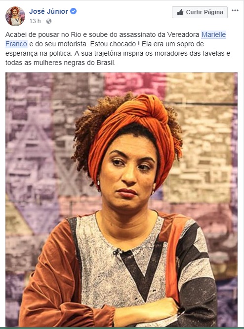 <span>José Junior, fundador da ONG Afroreggae</span> <span>José Junior, fundador da ONG Afroreggae</span>