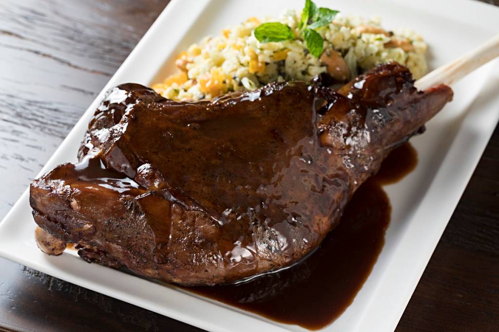Quadrucci; pernil de cordeiro