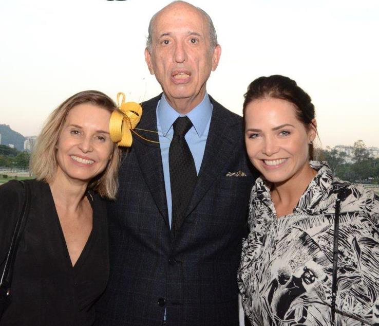 Paula Burlamaqui, Luiz Alfredo Taunay e Letícia Colin - GP Brasil de Turfe