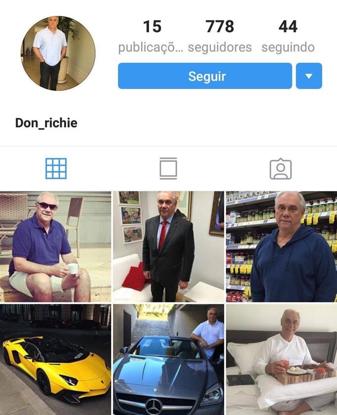 perfil fake Marcelo Rezende