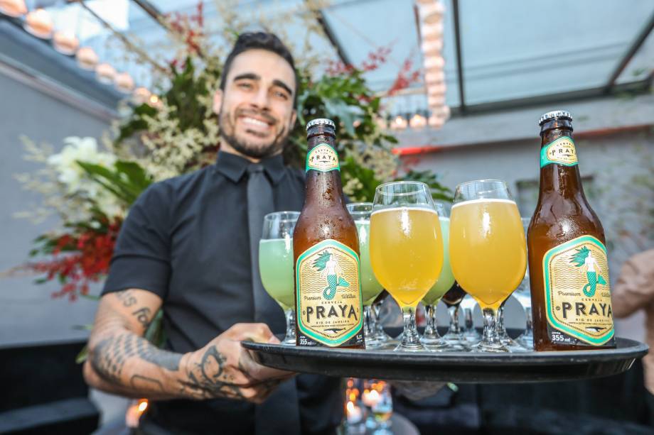 Também teve cerveja Praya para refrescar o evento