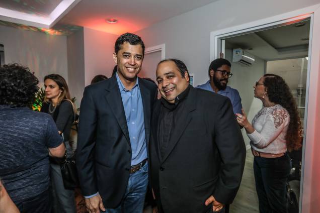 Padre Omar e o deputado federal Índio da Costa