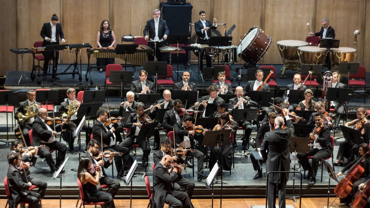 Apresentação da orquestra sinfônica brasileira