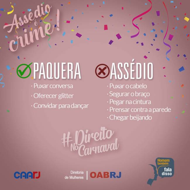 campanha direito no carnaval