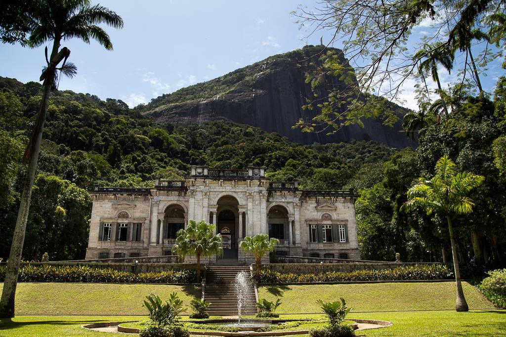 fachada do palacete do parque lage