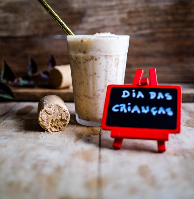 Capim Santo_milk shake de paçoca de dia das crianças Capim Santo_milk shake de paçoca de dia das crianças