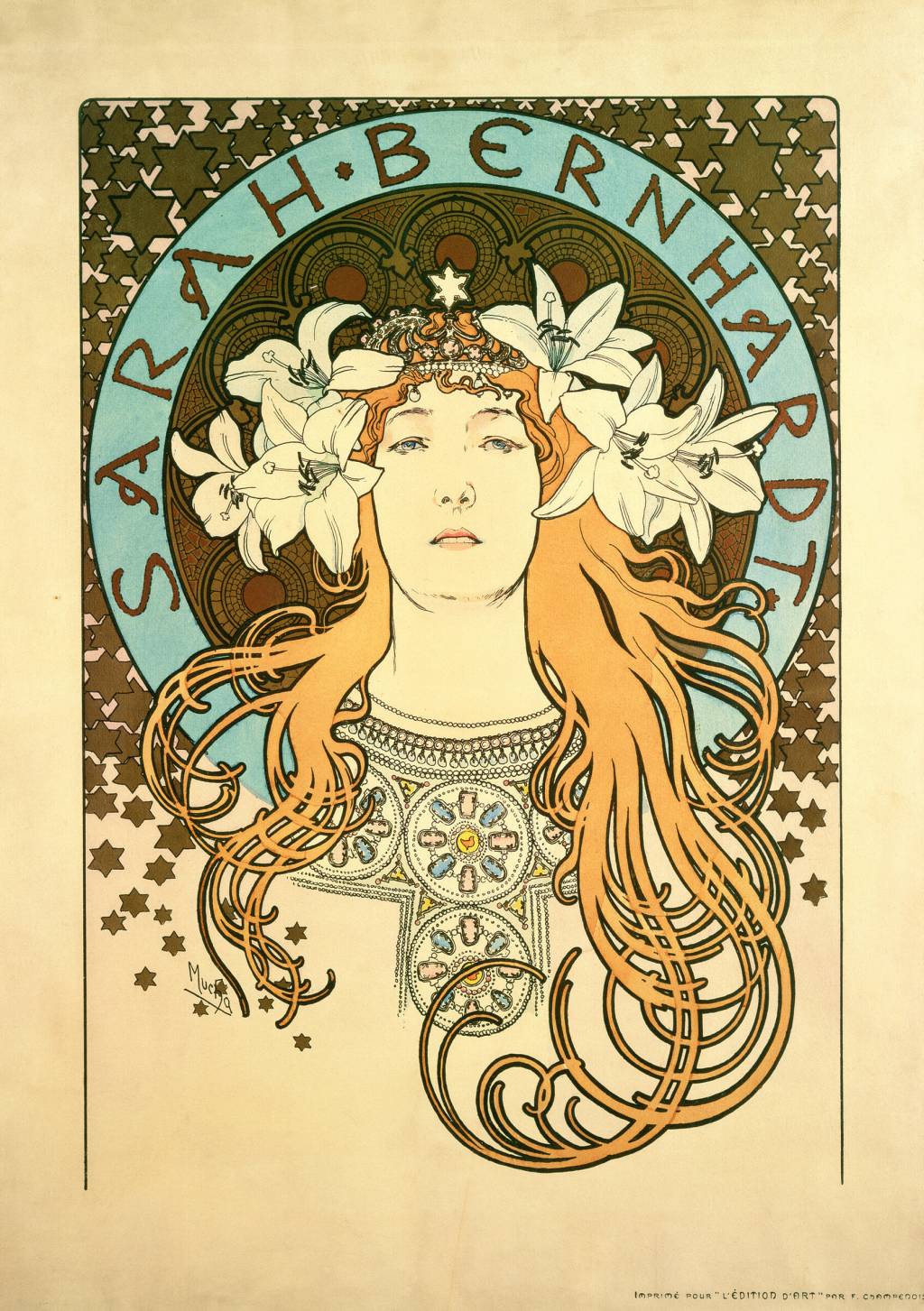 Sarah Bernhardt: atriz francesa foi retratada por Mucha