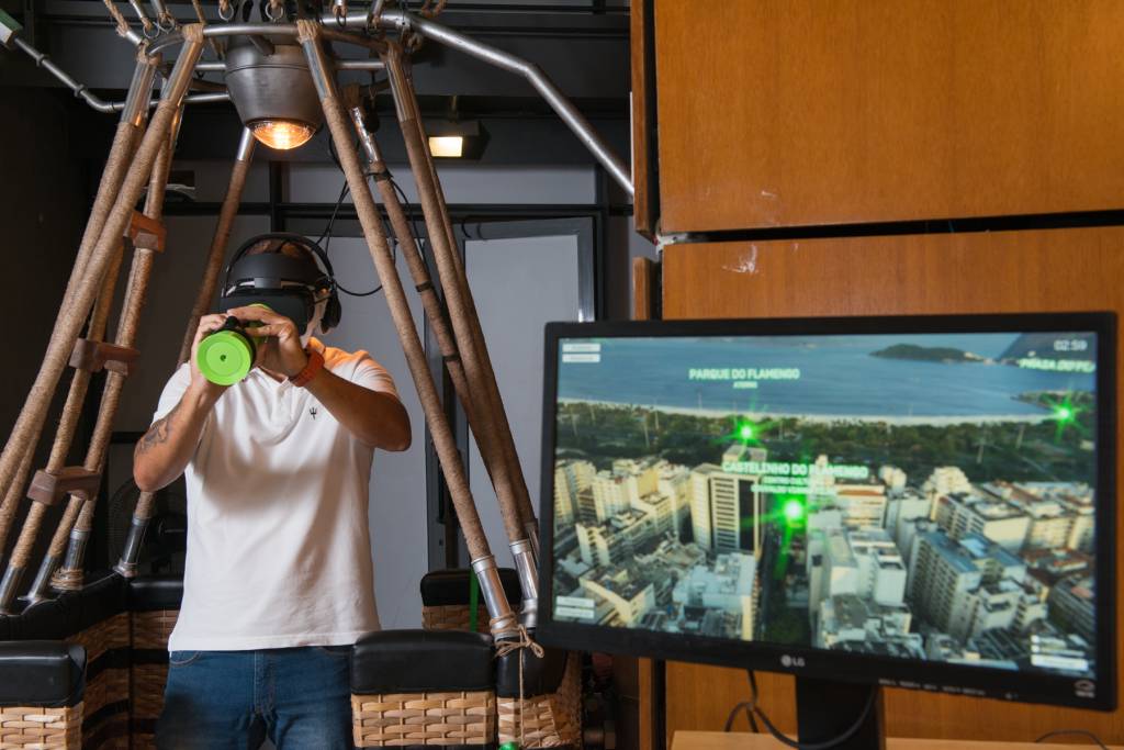 Grátis: nova atração do Oi Futuro simula passeio aéreo pelo Rio