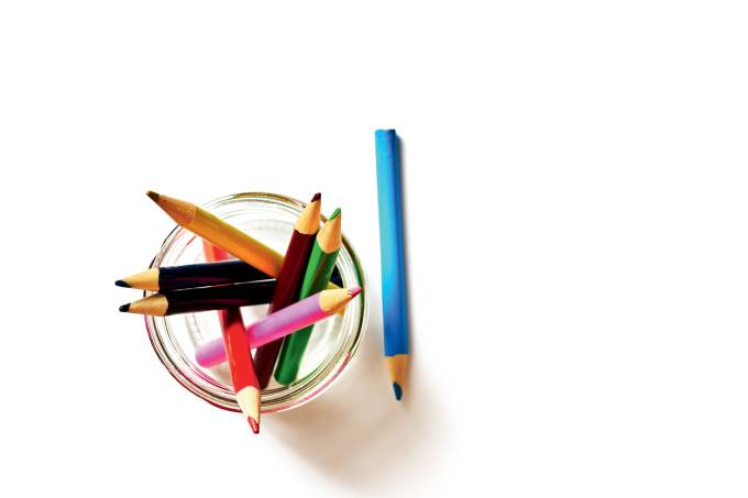 lápis de cor arte