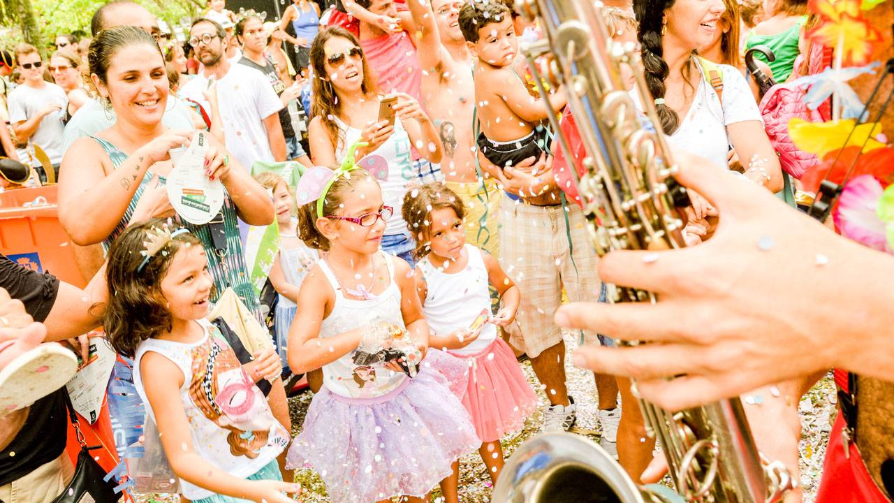 Crianças curtem o Bloco Spantinha, no Carnaval de 2020