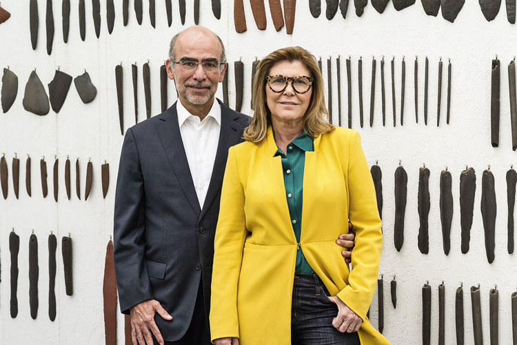 O casal carioca Andrea e José Olympio Pereira: entre os 200 maiores colecionadores de arte do mundo, segundo a publicação americana ARTNews -