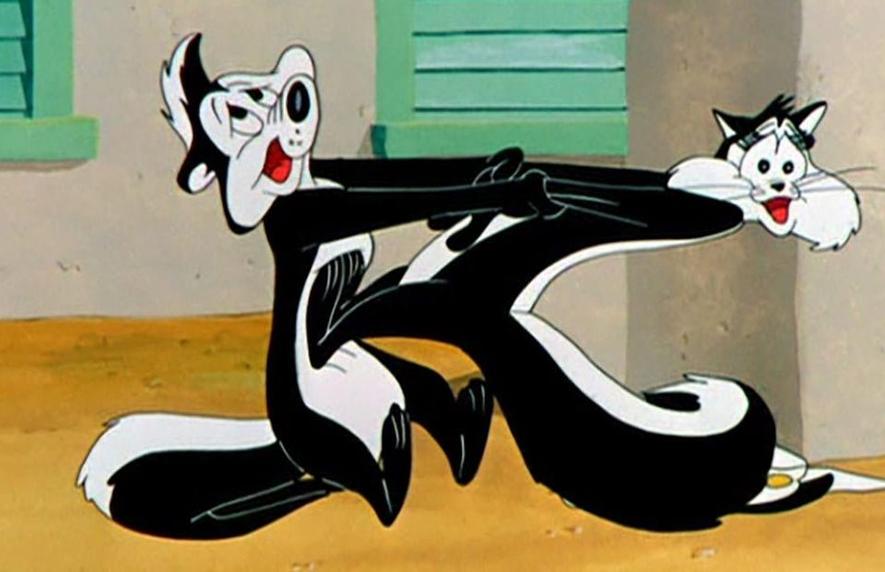 Imagem do personagem Pepe Le Pew, da Looney Tunes.