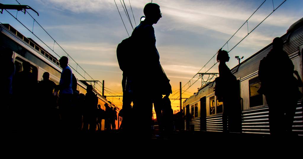 Passageiros na estação de trem Central do Brasil. Rio de Janeiro, 19/10/2017