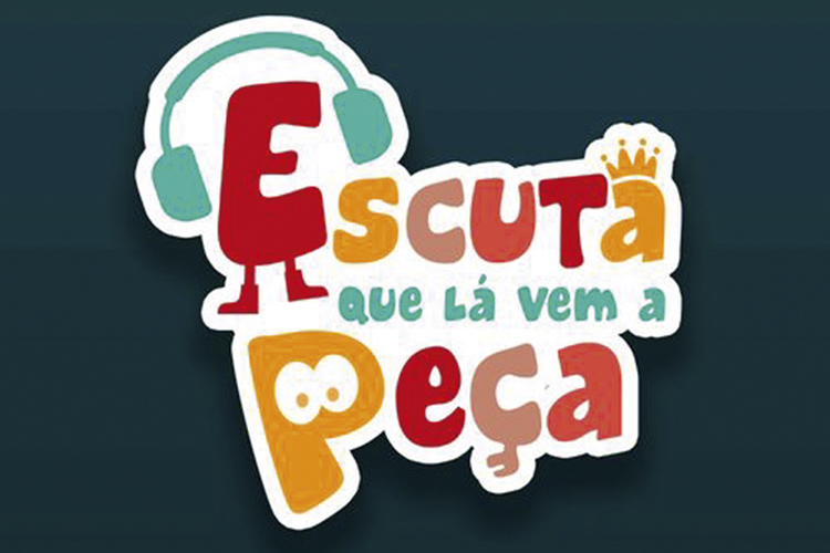 Logomarca do projeto Escuta que Lá Vem a Peça