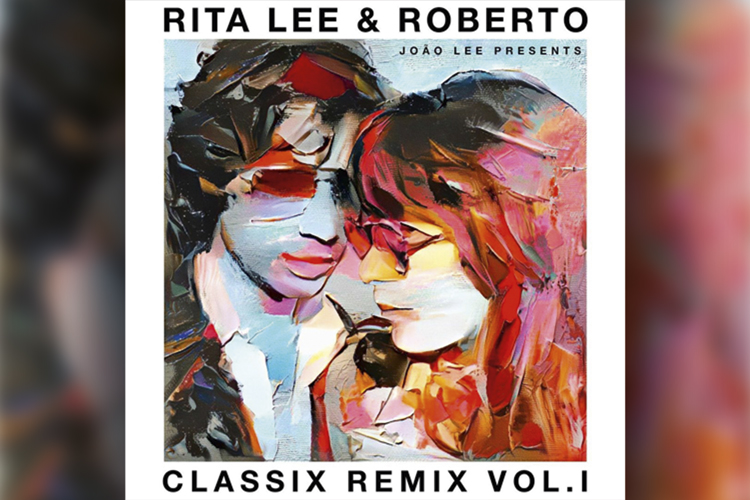 Capa do disco Rita Lee & Roberto — Classix Remix traz desenho de Rita e Roberto