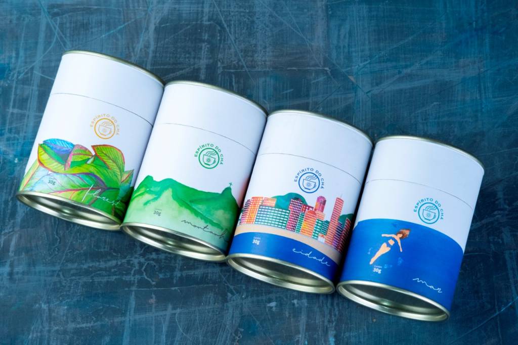 Espírito do Chá: blends em charmosas latas