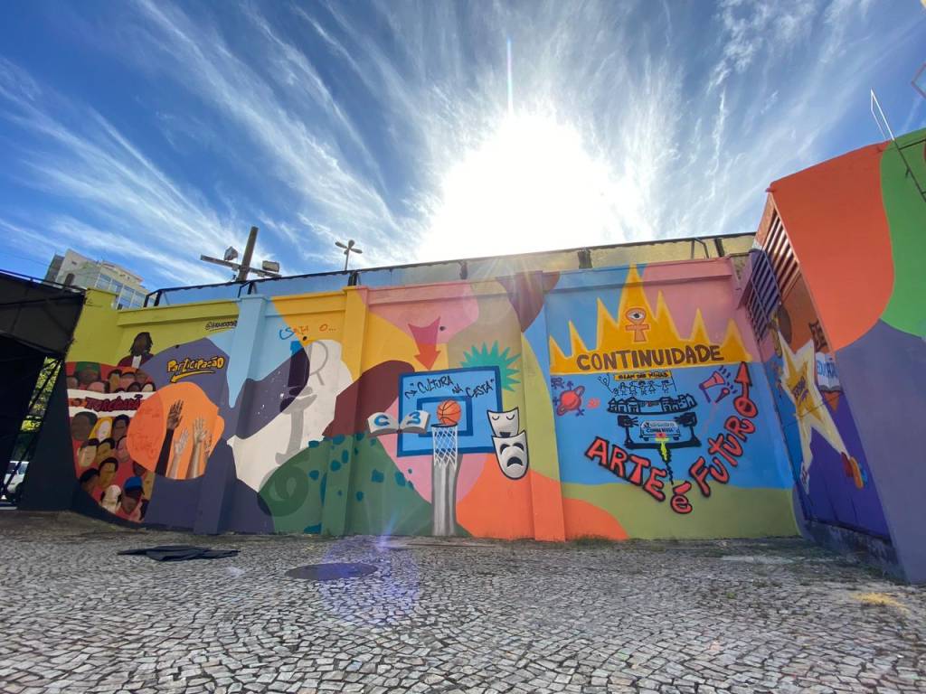 Espaço Cultural Sérgio Porto: área externa, revitalizada, abrigará feirinha mensal ao ar livre