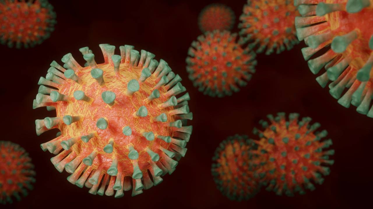Imagem mostra ilustração do coronavírus